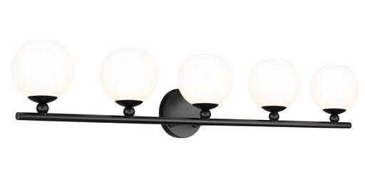 Vanity Z-Lite 1100-5V-MB Matte Black Neoma 5 Light Vanity Z-Lite