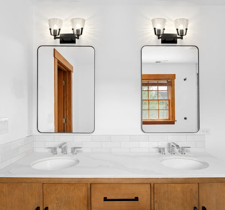 Vanity Z-Lite 1101-2V-MB Matte Black Analia 2 Light Vanity Z-Lite