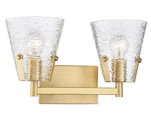 Vanity Z-Lite 1101-2V-MGLD Modern Gold Analia 2 Light Vanity Z-Lite