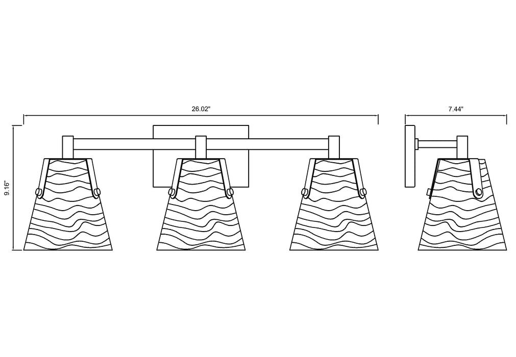 Vanity Z-Lite 1101-3V-CH Chrome Analia 3 Light Vanity Z-Lite