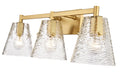 Vanity Z-Lite 1101-3V-MGLD Modern Gold Analia 3 Light Vanity Z-Lite