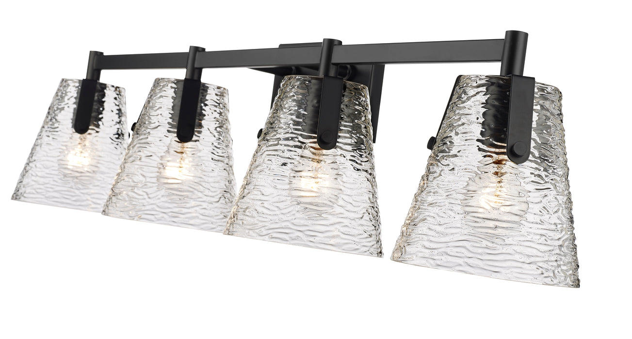 Vanity Z-Lite 1101-4V-MB Matte Black Analia 4 Light Vanity Z-Lite