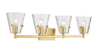 Vanity Z-Lite 1101-4V-MGLD Modern Gold Analia 4 Light Vanity Z-Lite