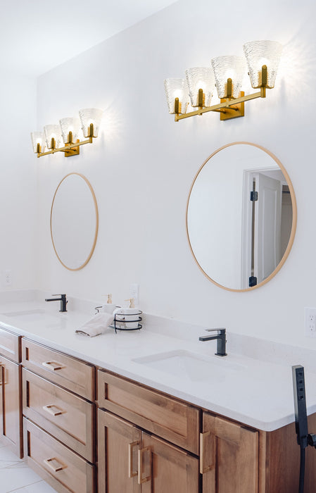 Vanity Z-Lite 1101-4V-MGLD Modern Gold Analia 4 Light Vanity Z-Lite