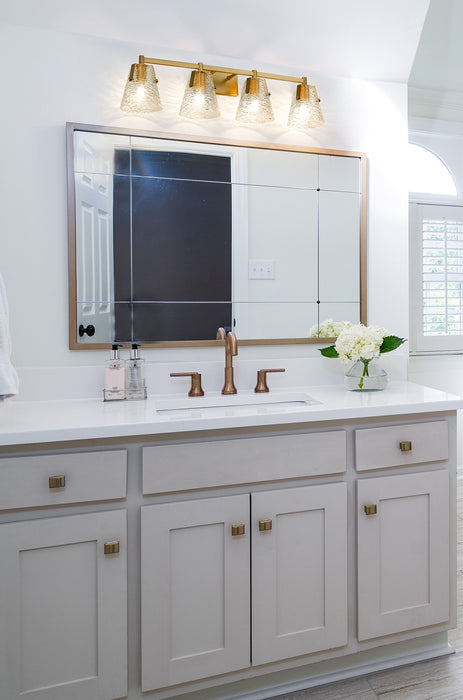 Vanity Z-Lite 1101-4V-MGLD Modern Gold Analia 4 Light Vanity Z-Lite