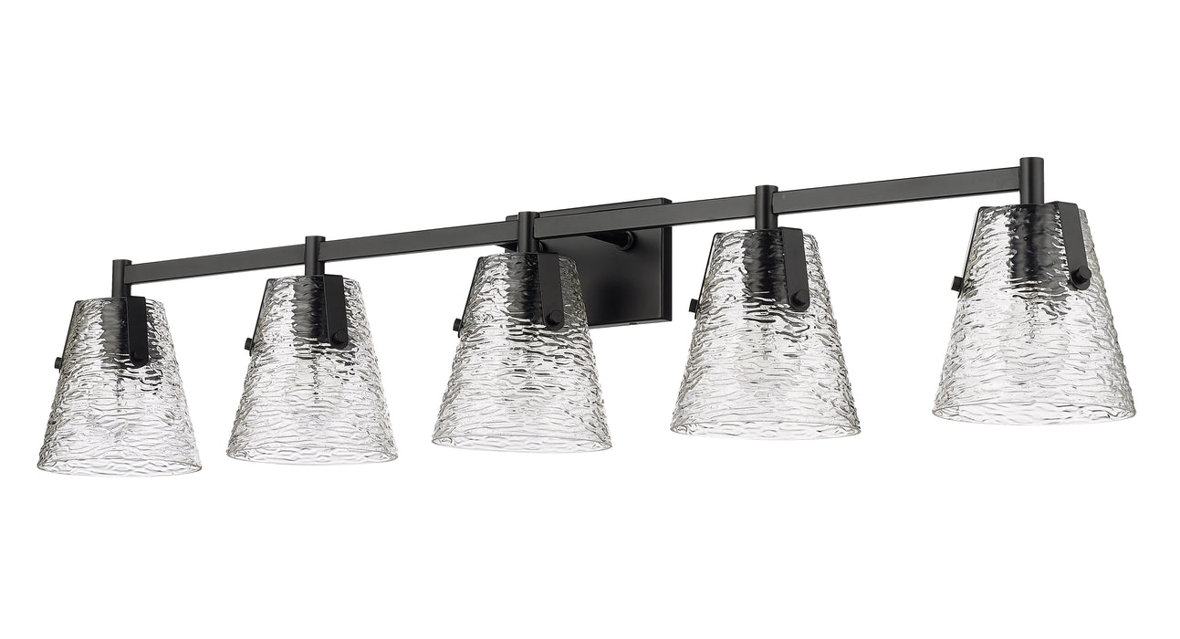 Vanity Z-Lite 1101-5V-MB Matte Black Analia 5 Light Vanity Z-Lite