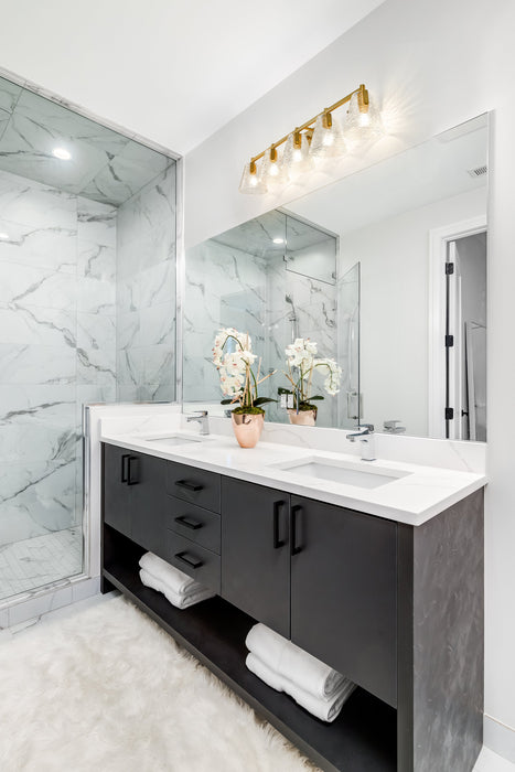 Vanity Z-Lite 1101-5V-MGLD Modern Gold Analia 5 Light Vanity Z-Lite