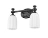 Vanity Z-Lite 1102-2V-MB Matte Black Orion 2 Light Vanity Z-Lite