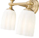 Vanity Z-Lite 1102-2V-MGLD Modern Gold Orion 2 Light Vanity Z-Lite