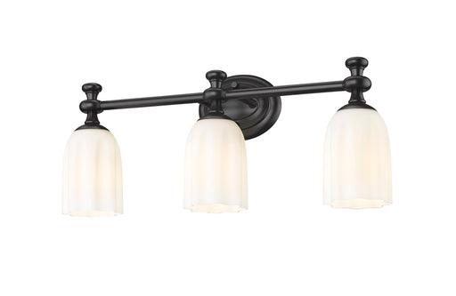 Vanity Z-Lite 1102-3V-MB Matte Black Orion 3 Light Vanity Z-Lite