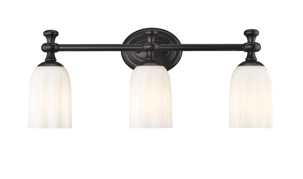 Vanity Z-Lite 1102-3V-MB Matte Black Orion 3 Light Vanity Z-Lite