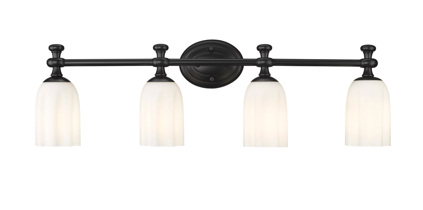 Vanity Z-Lite 1102-4V-MB Matte Black Orion 4 Light Vanity Z-Lite