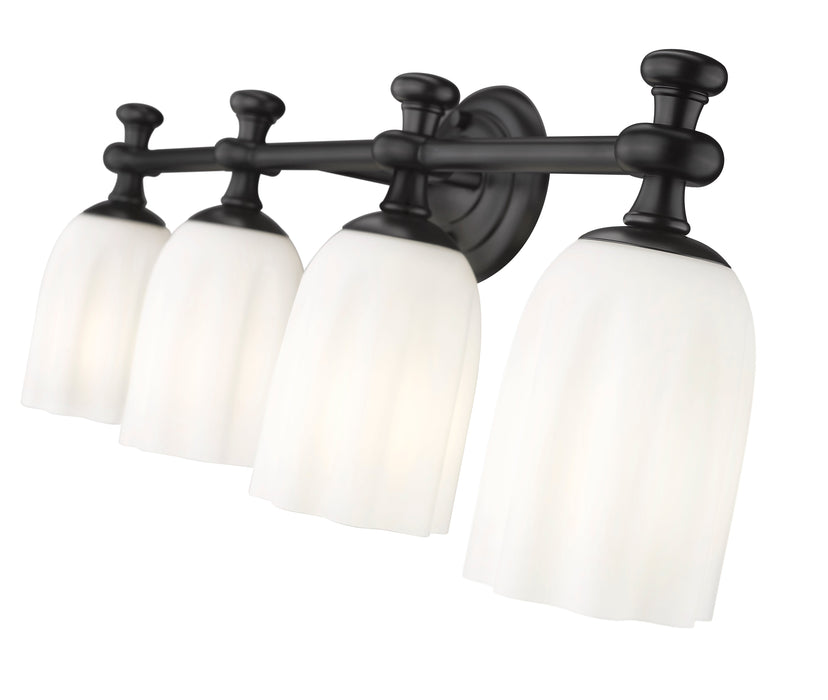 Vanity Z-Lite 1102-4V-MB Matte Black Orion 4 Light Vanity Z-Lite