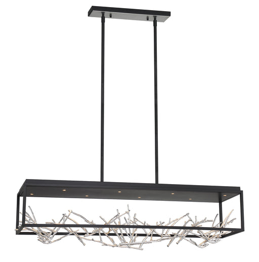 Eurofase 35642-023 Aerie 42" Silver-Black Mix LED Chandelier