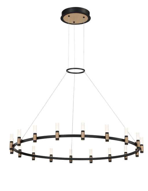 Eurofase 37044-015 Albany 45" Brass-Black Mix LED Chandelier