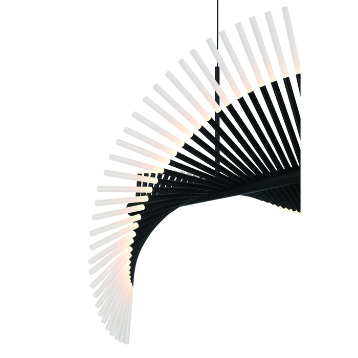 Eurofase 47126-022 Voltik 59" Matte Black LED Chandelier