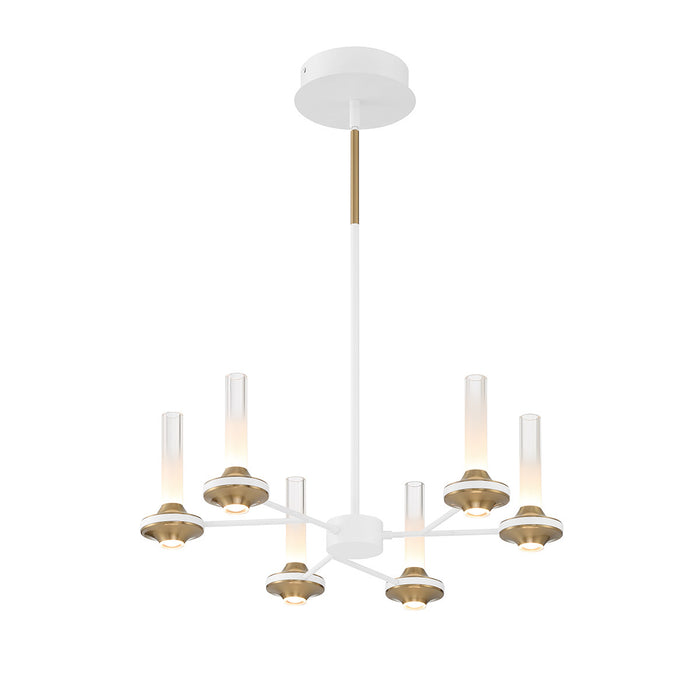 Eurofase 45712-029 Torcia 24" Matte White LED Chandelier