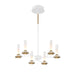 Eurofase 45712-029 Torcia 24" Matte White LED Chandelier