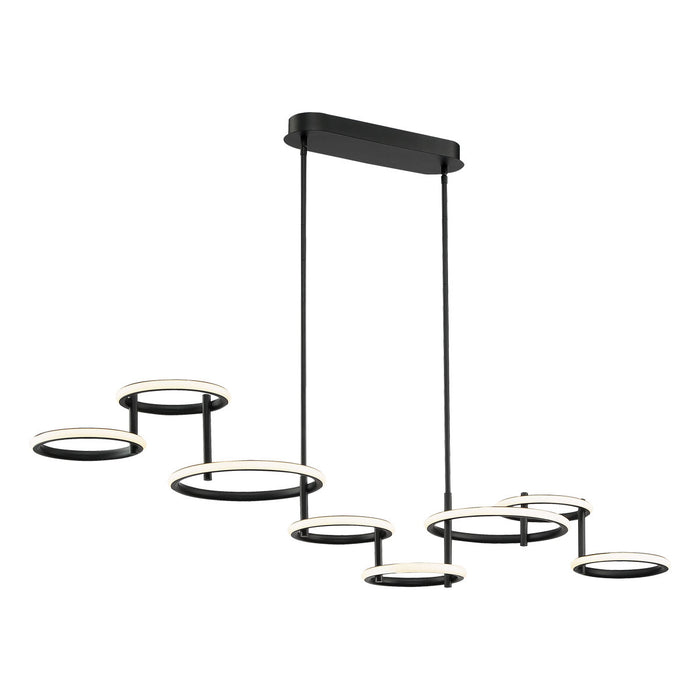 Eurofase 39421-012 Giro 59" Matte Black LED Chandelier