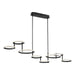Eurofase 39421-012 Giro 59" Matte Black LED Chandelier