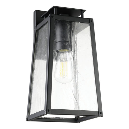 Exterior Wall Sconce Thesis 207058A Salford 13 inch 1 light Matte Black Exterior Wall Sconce with Clear Antique Glass THESIS
