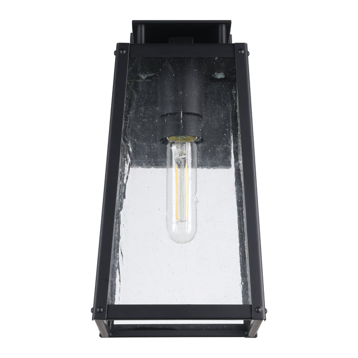 Exterior Wall Sconce Thesis 207058A Salford 13 inch 1 light Matte Black Exterior Wall Sconce with Clear Antique Glass THESIS