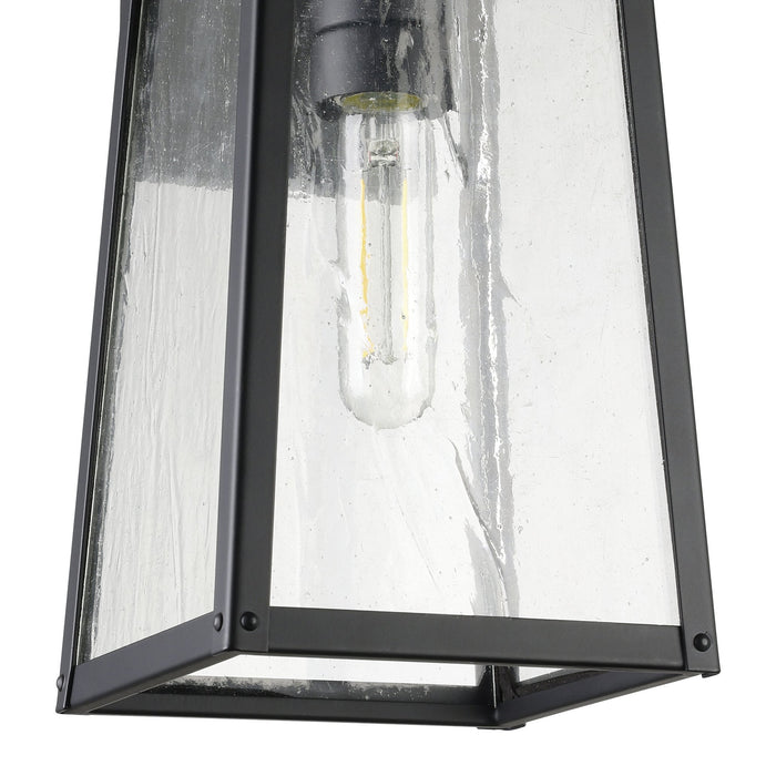 Exterior Wall Sconce Thesis 207058A Salford 13 inch 1 light Matte Black Exterior Wall Sconce with Clear Antique Glass THESIS