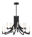 Eurofase 49012-033 Olette 42" Matte Black LED Chandelier