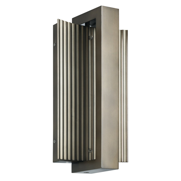 Exterior Wall Sconce Thesis 207067A Jubilee 12 inch Forged Bronze 5CCT LED Exterior Wall Sconce THESIS