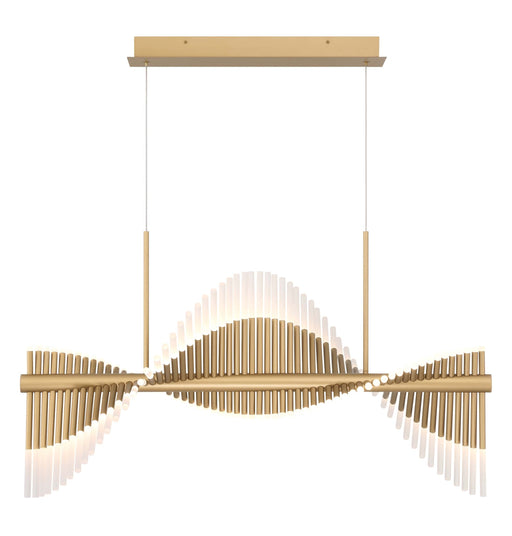 Eurofase 47125-018 Voltik 40" Matte Gold LED Chandelier
