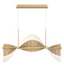 Eurofase 47125-018 Voltik 40" Matte Gold LED Chandelier