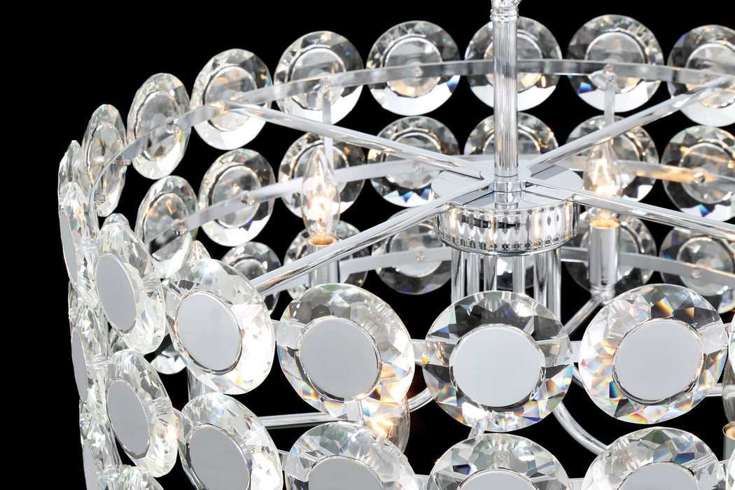 Eurofase 44285-012 Perrene 23" Chrome Chandelier