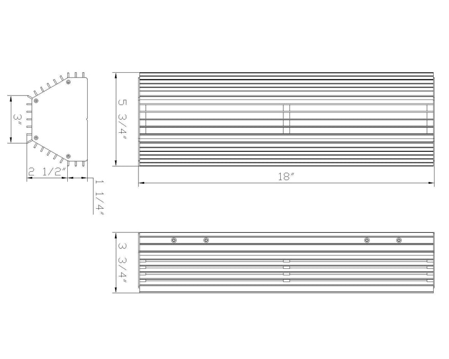 Eurofase 49955-019 Morton 18" Sand Black LED Outdoor Wall Light