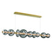 Eurofase 47257-023 Atomo 74" Gold LED Chandelier