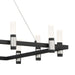 Eurofase 37048-013 Altamont 52" Satin Nickel-Black Mix LED Chandelier
