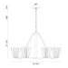 Eurofase 38866-012 Ricca 38" Chrome Chandelier