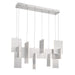 Eurofase 38044-030 Coburg 42" Anodized Silver LED Chandelier