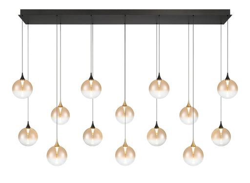 Eurofase 48940-030 Iissa 72" Gold-Black Mix LED Chandelier