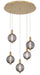 Eurofase 47208-018 Palmas 24" Gold LED Chandelier