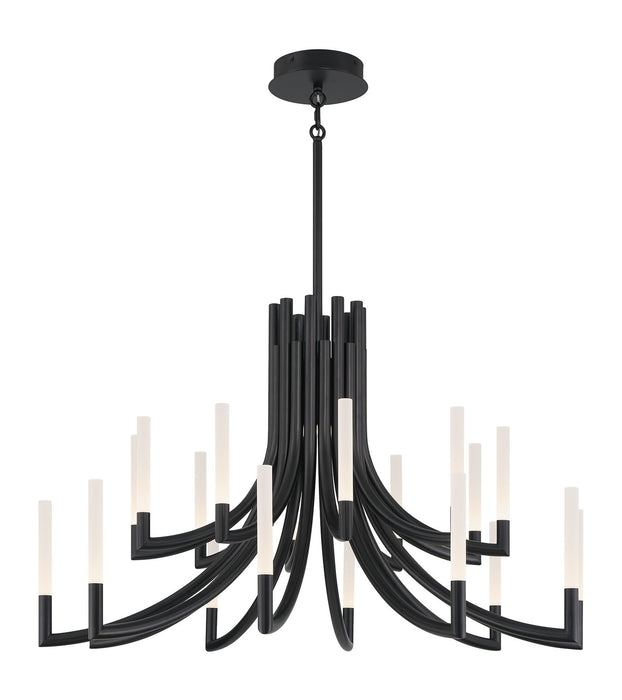 Eurofase 49012-033 Olette 42" Matte Black LED Chandelier