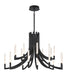 Eurofase 49012-033 Olette 42" Matte Black LED Chandelier