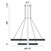 Eurofase 37385-019 Admiral 48" Gold-Black Mix LED Chandelier