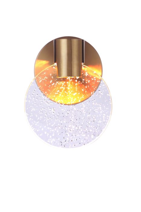 Craftmade 15106SB Glisten LED 1 Light Wall Sconce in Satin Brass LightStoreUSA