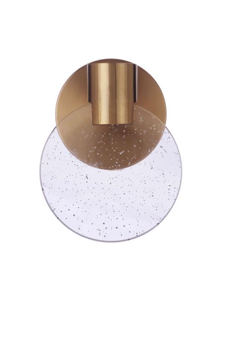 Craftmade 15106SB Glisten LED 1 Light Wall Sconce in Satin Brass LightStoreUSA