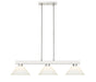 Billiard Z-Lite 152BN-AMO14 Brushed Nickel Cobalt 3 Light Billiard Z-Lite