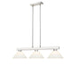 Billiard Z-Lite 152BN-AMO14 Brushed Nickel Cobalt 3 Light Billiard Z-Lite