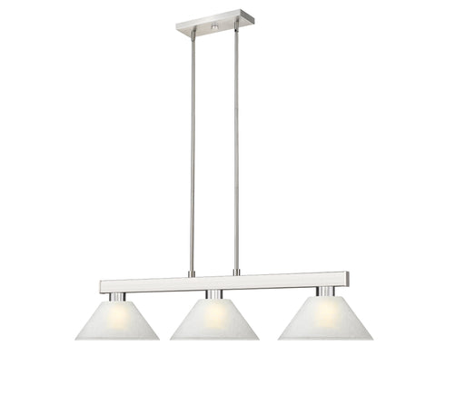 Billiard Z-Lite 152BN-AWL14 Brushed Nickel Cobalt 3 Light Billiard Z-Lite