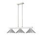 Billiard Z-Lite 152BN-MBN Brushed Nickel Players 3 Light Billiard Z-Lite