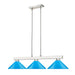 Billiard Z-Lite 152BN-MEB Brushed Nickel Cobalt 3 Light Billiard Z-Lite