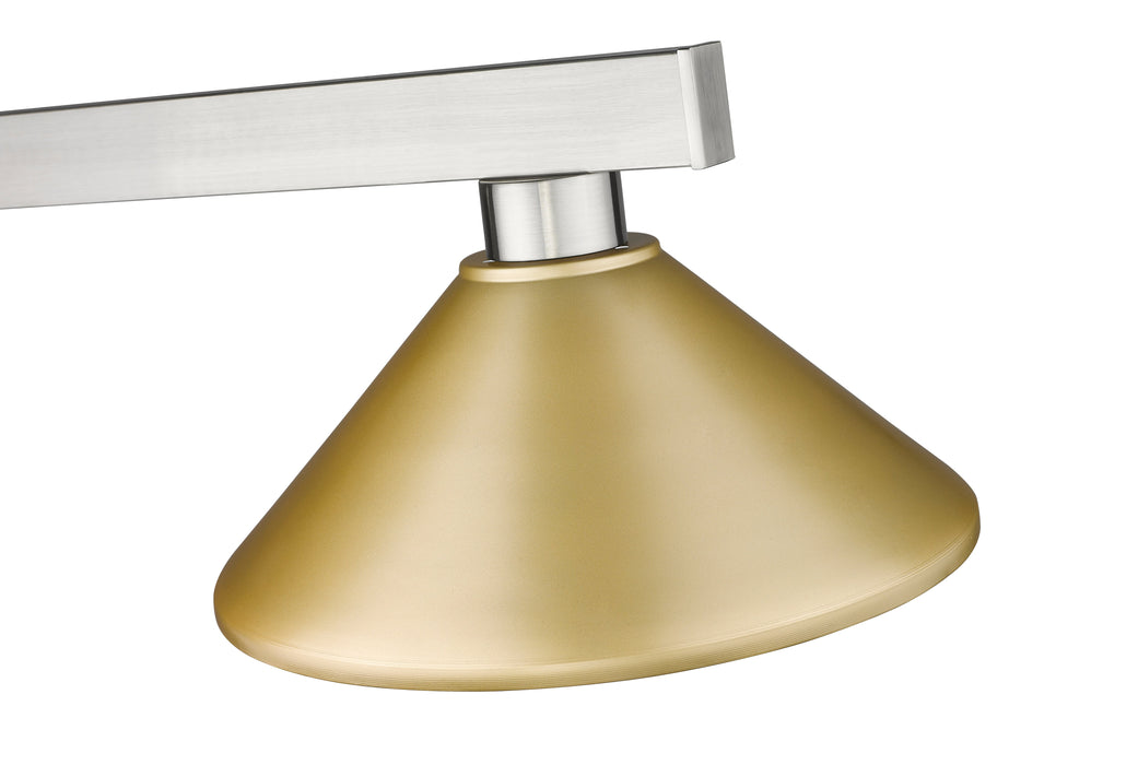 Billiard Z-Lite 152BN-MSG Brushed Nickel Cobalt 3 Light Billiard Z-Lite